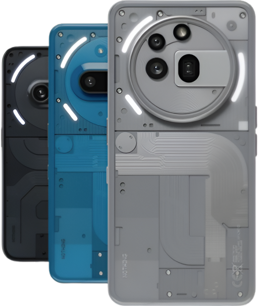 phones 2a, 3a and 3a pro stacked