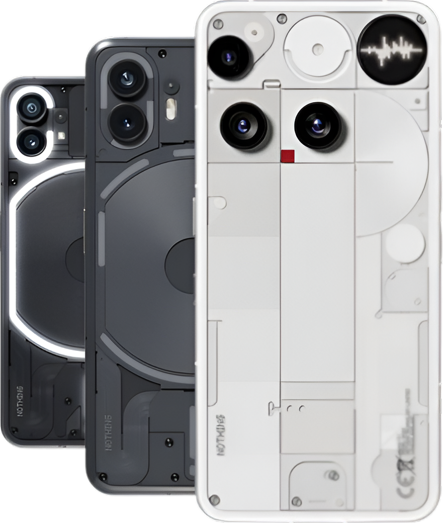 phones 1, 2 and 3 stacked